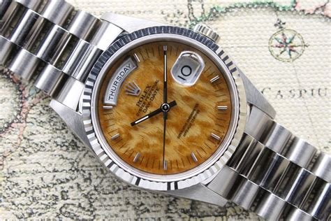 rolex watches wood dial.